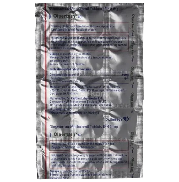 olsertain 40mg tablet 15's